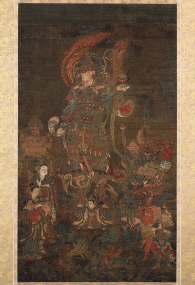 Bishamonten, the Guardian of the North, with his Retinue by Unbekannt Unbekannt